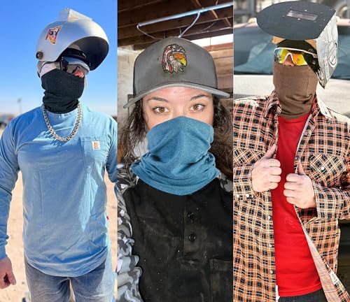 Image of BOCOMAL FR Neck Gaiter Face Mask for Summer 4oz EX Lightweight Flame Resistant Welding Hood-CAT1
