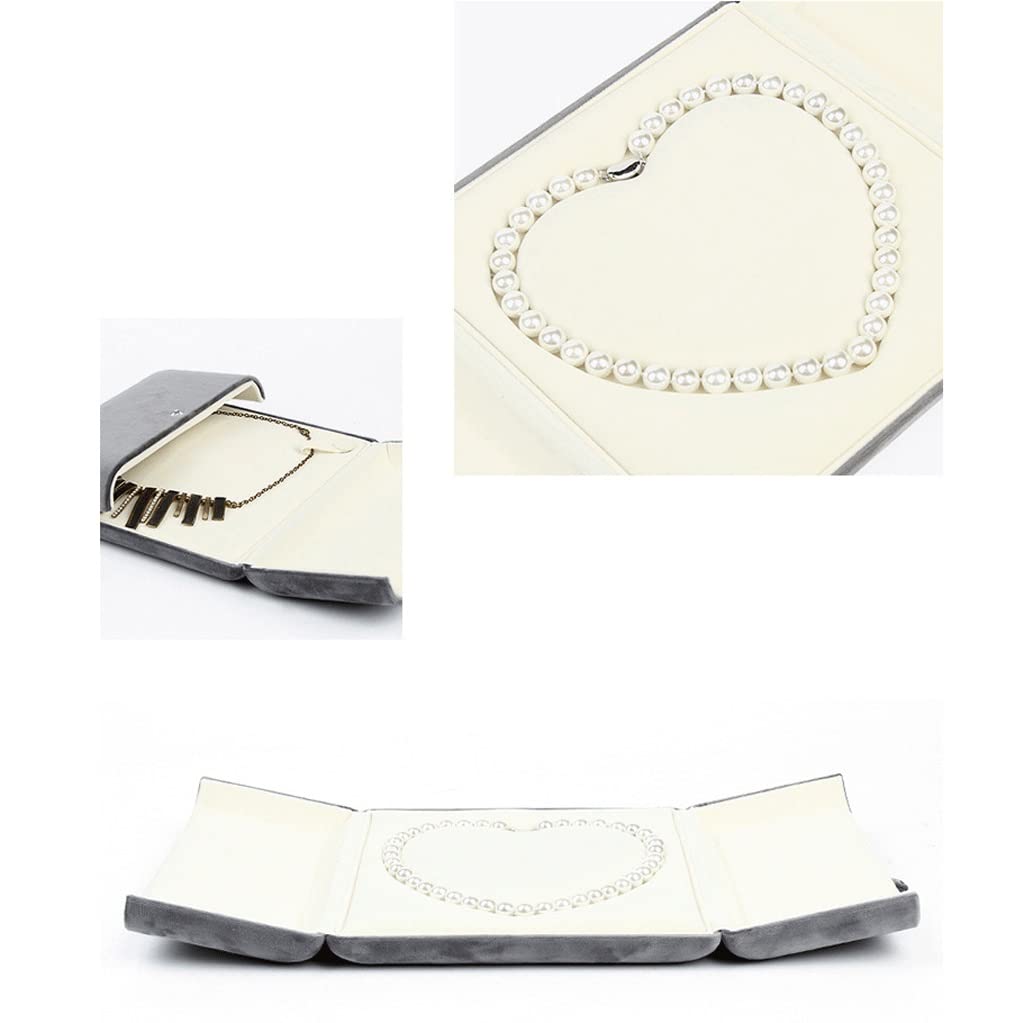 Organizzatore di Pendenti Collana di Perle Confezione Regalo Collana di Velluto Scatola di imballaggio Organizzatore di Gioielli Display Organizador (Confezione da 3)