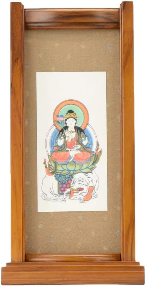 お仏壇のはせがわ 掛軸セット 掛軸スタンド チーク 普賢菩薩 大 仏壇 掛軸 仏具 掛け軸 禅宗 臨済宗