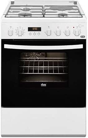 Cuisiniere 4 Feux Gaz Four Electrique Chaleur Tournante Pyrolyse