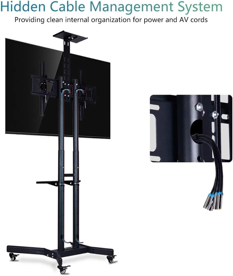 Soporte móvil para TV con ruedas para pantallas 32-65 pulg miniatura 5