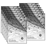 Mantello 5x7 Inch Front Loading Picture Frames Set of 12 Black - Art Wall Hanging Table Desk - Family Gallery Multi Photo Frame