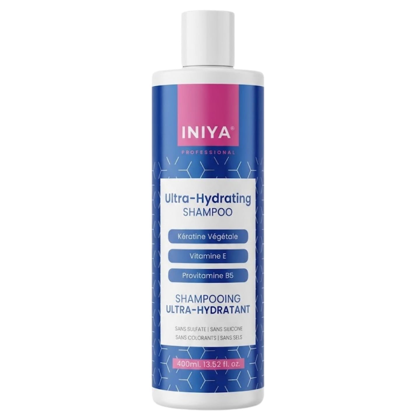 Shampooing & Soin Hydratant Sans Sulfate ni Silicone | Iniya Duo Kit Hydratation | Shampooing et Masque Lissage Brésilien - Tanin (400ml + 300ml)