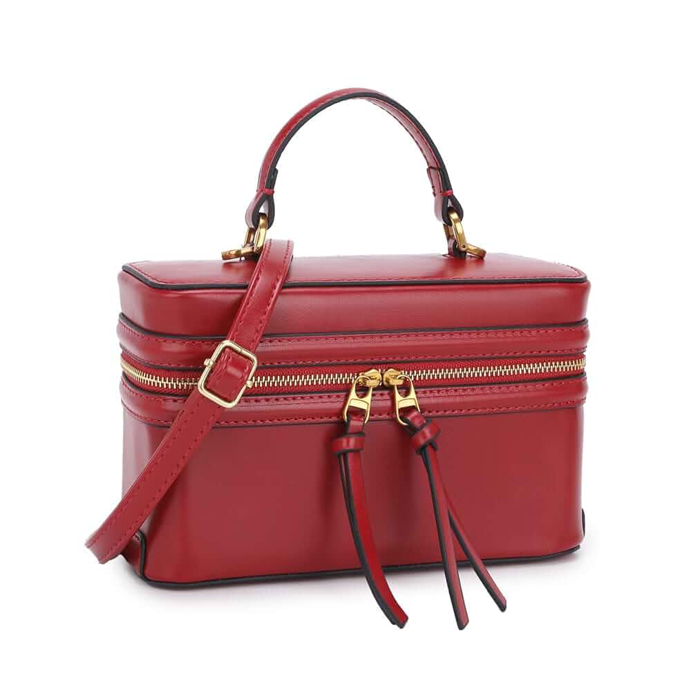 ALOLBAG Classic Satchel Crossbody Purse for Women Chic Mini Box Purse, Women Crossbody Shoulder Bag