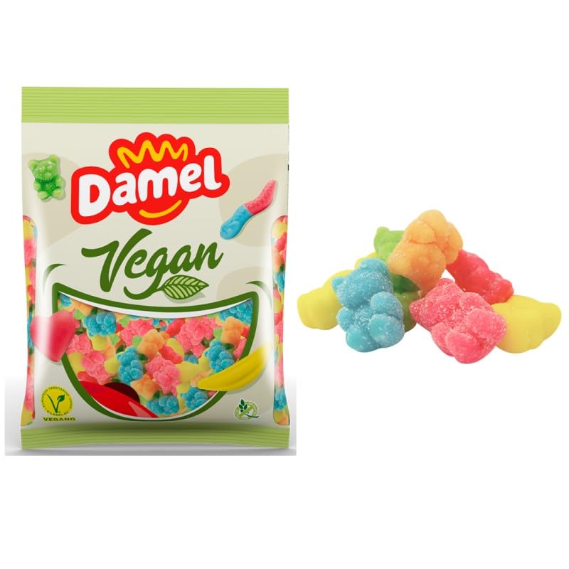 Golosinas Veganas Sin Gelatina - Formatos 110 g y 1 kg - 100% Vegano (Ositos Azucar 1kg)