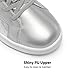 DREAM PAIRS Girls Boys Sneakers Tennis School Shoes Casual Walking Storybook Footwear for Little/Big Kids,Size 13 Little Kid,Silver,SDFS2210K