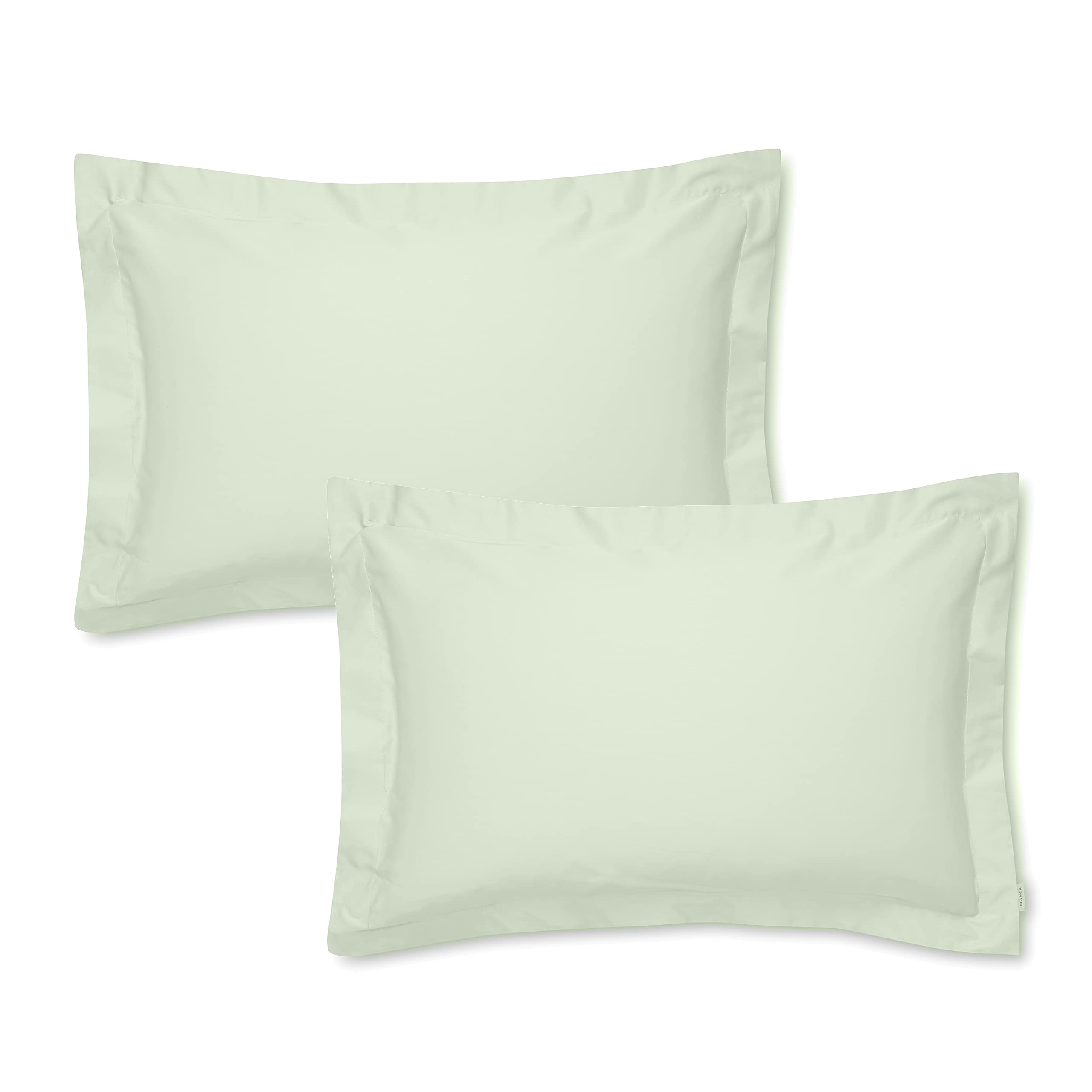 Bianca 400Tc Cotton Sateen Oxford Pillowcase Pair Green