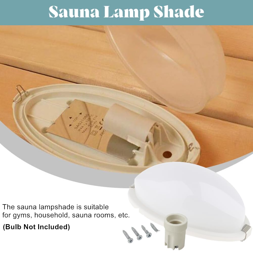 Duokon Iluminación de Sauna, lámpara de luz a Prueba de explosiones de Sauna Luz antiniebla para baños de Vapor, saunas