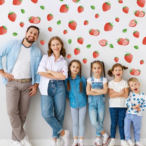 Vinilos Decorativos de Fresas - 64 Piezas en 8 Hojas miniatura 3