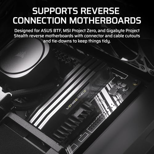 CORSAIR 4000D Frame Modular Mid-Tower ATX PC Case – High Airflow, InfiniRail™ Fan Mounting System, Dual 360mm Radiator Support, ASUS BTF, MSI Project Zero, Gigabyte Project Stealth – Black - image 9