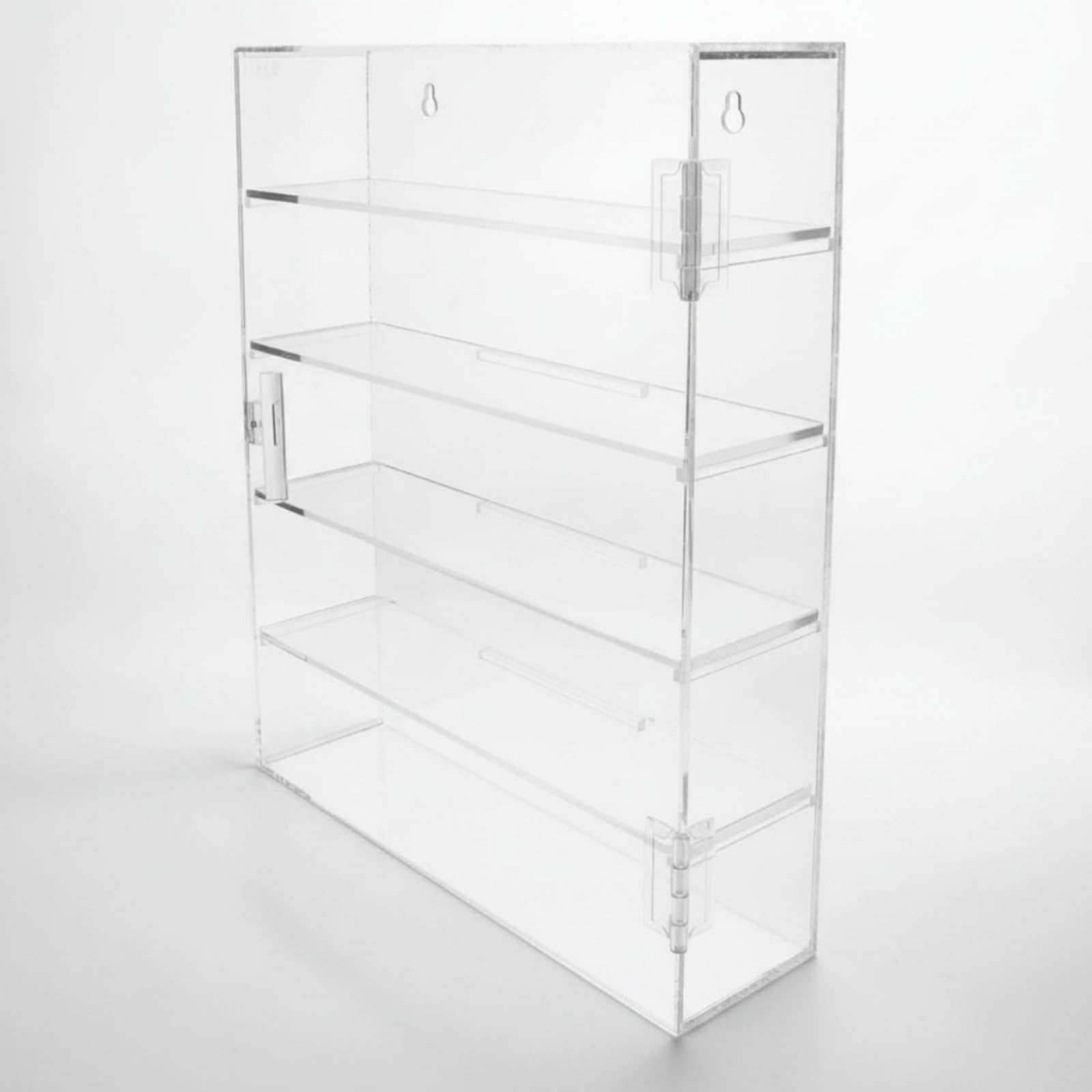 Vitrina Metacrilato Transparente Expositor Pared con Puerta Multi Vitrina Acrílico para Coleccionis, Estudio