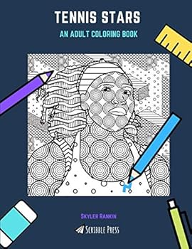 Paperback TENNIS STARS: AN ADULT COLORING BOOK: A Tennis Stars Coloring Book For Adults Book