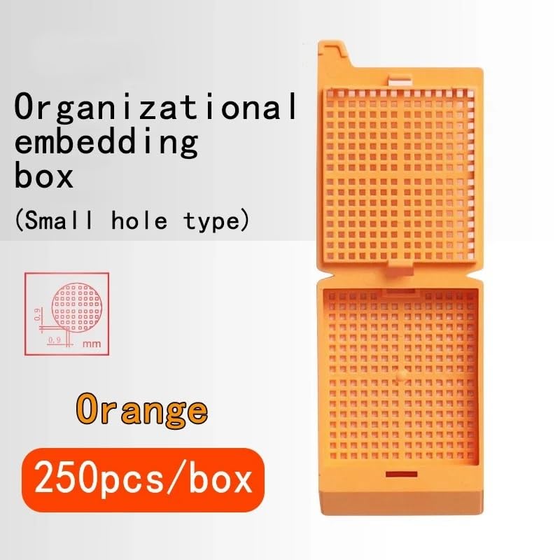 POM Embedding Box Organization Processing Inspection Sample Organization Plastic Fine Grid with Lid Color Easy to Break(Pink)