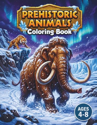Prehistoric Animals Coloring Book: Fun Prehistoric Mammals, Sea Creatures, Dinosaurs... and more Coloring Pages for Kids Age 4-8 image 2