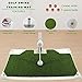 Golf Swing Trainer - Golf Training Equipment with 5 Height Adjustments - Iron and Club Practice Simulator in Home & Indoor - Portable Golf Swing Practice Mat, True Impact