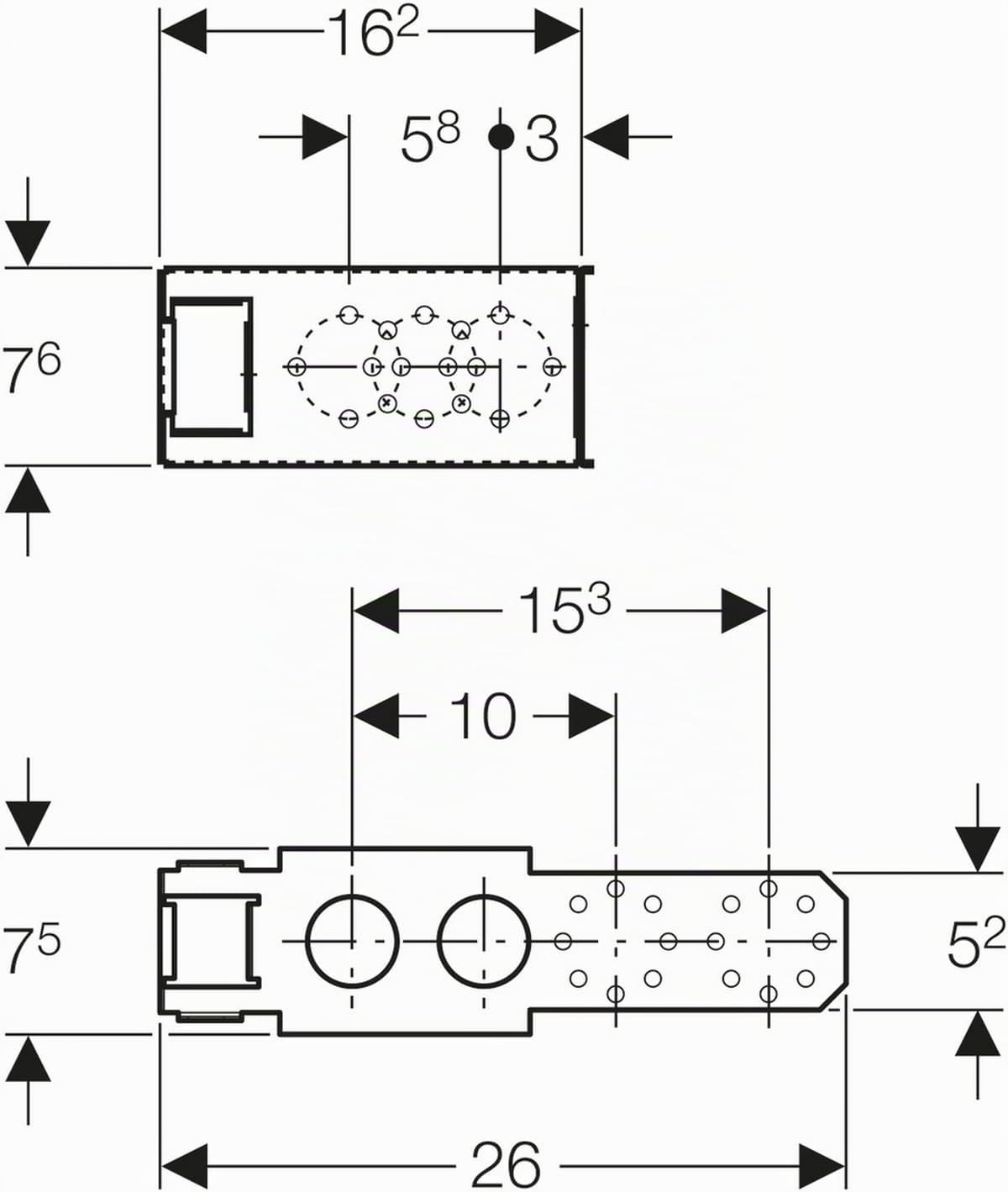 Geberit GIS Waschmaschinen Set, UP Unterputz, 461445001