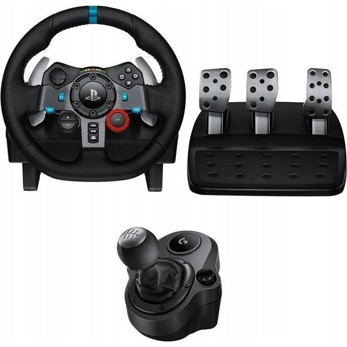 Logitech G G29 SE Driving Force Racing Steering Wheel and Pedals, Force Feedback, Genuine Leather Driving...