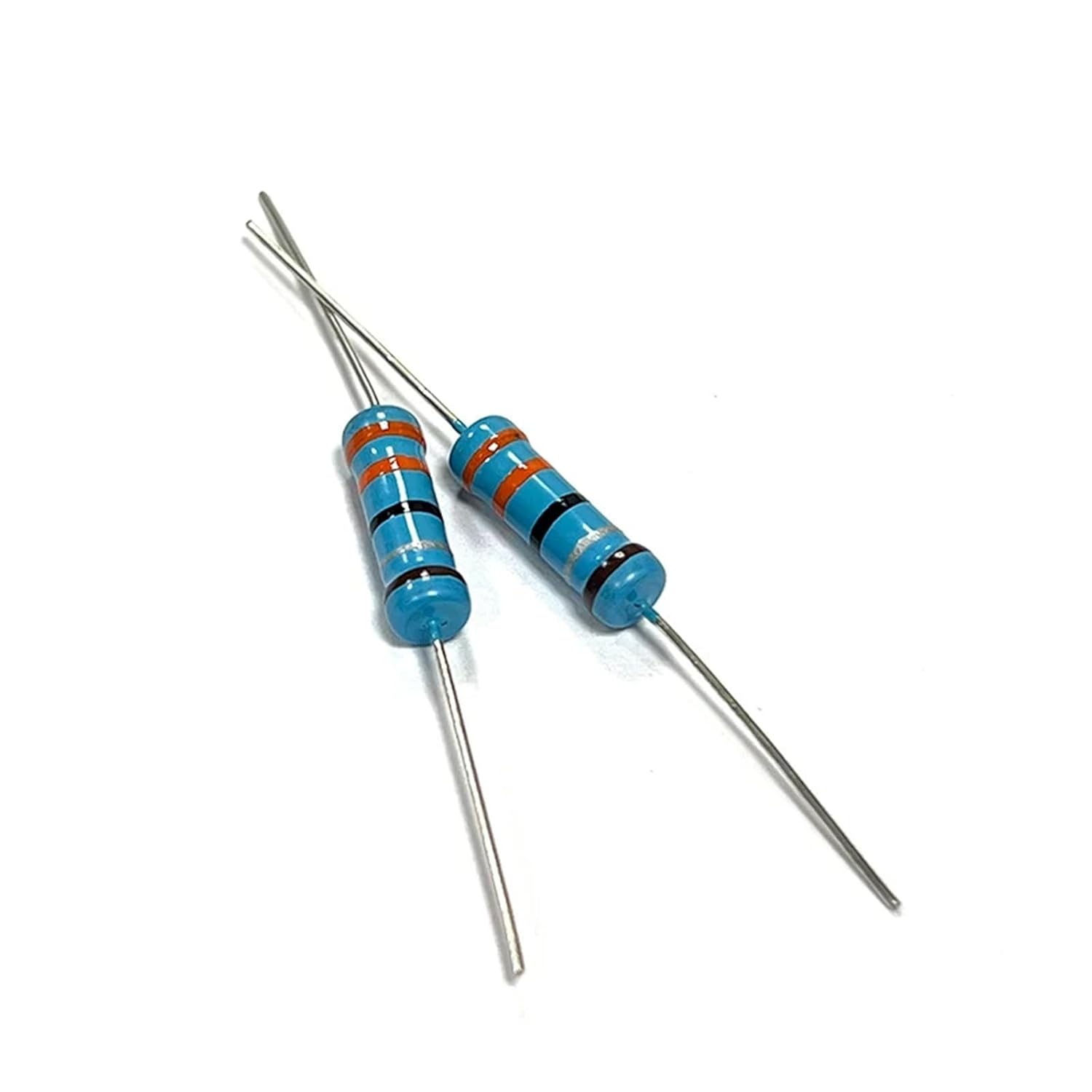 20pcs 2W 3R3 33R 330R 3K3 33K 330K 3.3 33 330 Ohm R K Accuracy 1% Metal Film Resistor 0.1R-10M(MF 2W 2R7 20pcs)