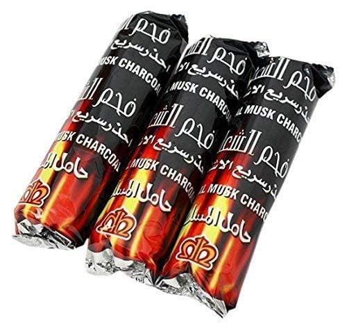 Image of Coal for Dhoop - Odourless Charcoal for Dhoop Lasts for More Than 45 Minutes - Charcoal Discs of 33 mm Size ((Pack of 3 Roll (30 DISC))
