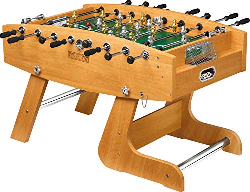 Preisvergleich Produktbild Automaten Hoffmann Tischkicker klappbar Comfort / Klappbarer u. platzsparender Turnier Kickertisch / Stangenpuffer, Kugellager, Torzählwerk, Kickerbälle / 140x75x87 cm / 65 kg / Markenqualität