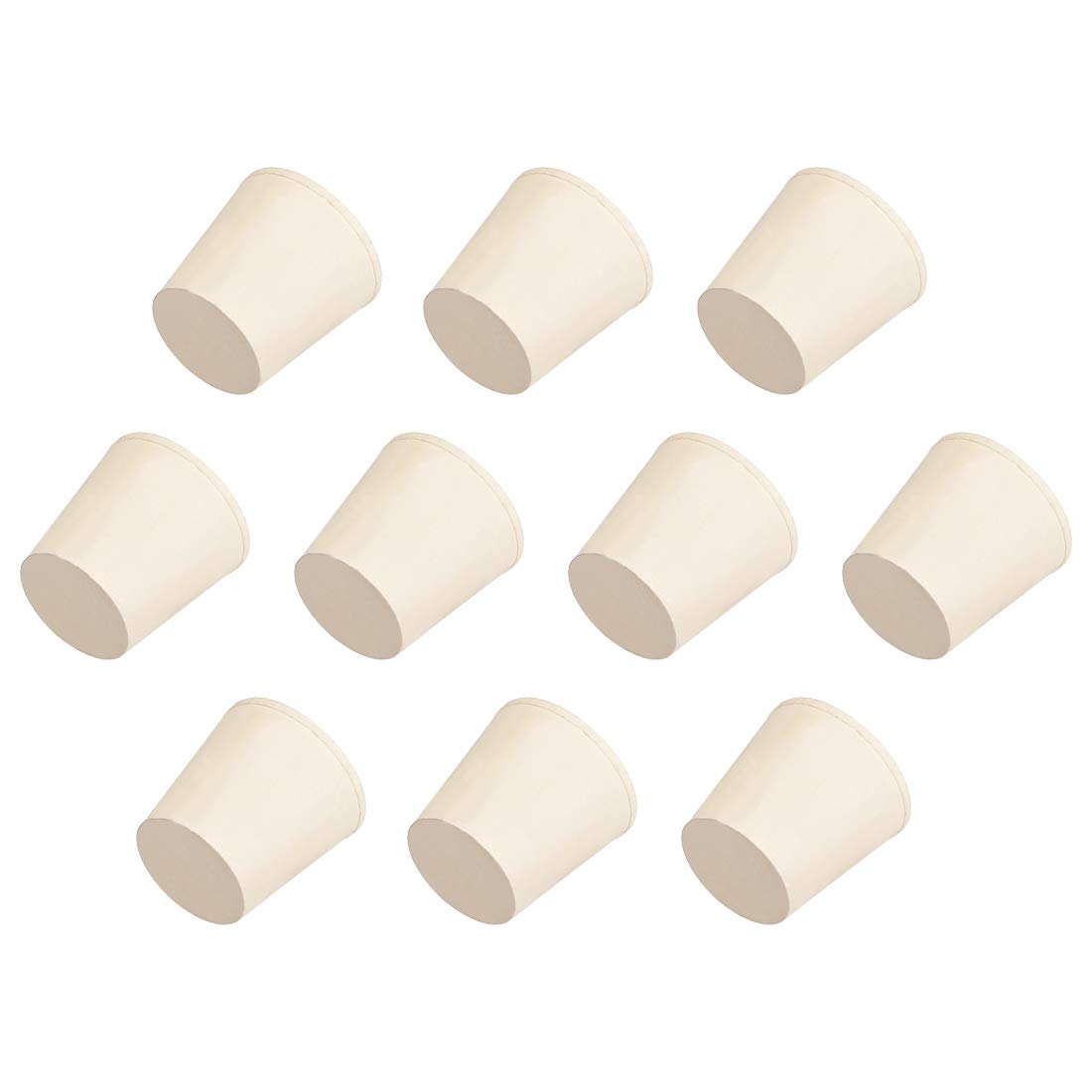 uxcell White Tapered Shaped Solid Rubber Stopper Size 000 10Pcs — Amazon image 12