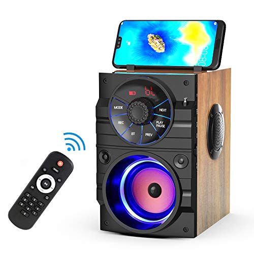 Bluetooth Speaker PA System Music Player 50W Big Speakers Bluetooth 5.0 Wireless Speaker TWS Pairing Karaoke Machine Portable Skull Speakers Support TF Card/AUX For Home Theater System with Microphone