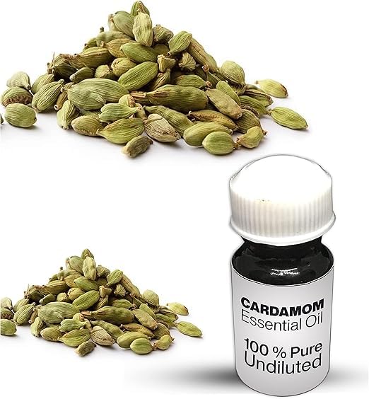 Cardamom Essential Oil / 100% Pure Cardamom Undiluted Essential Oil Premium Quality (10 ML, NATURAL)