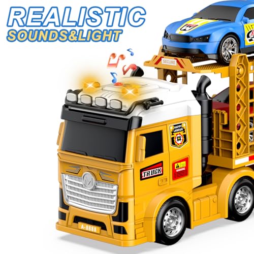 Carrier Truck Race Car Toys - image 5