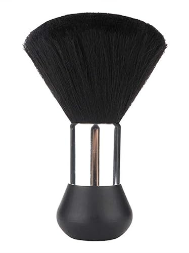 Beomeen - Cepillo de peluquero grande negro para el cuello, cepillo suave para cortar el cabello, limpieza facial, cepillos de barrido de cabello,