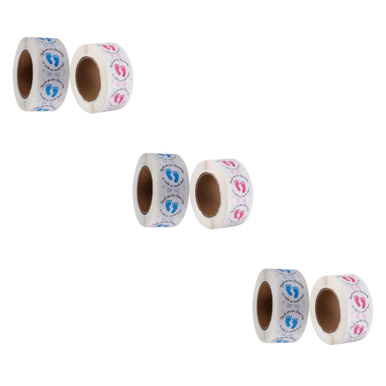 TEHAUX Lot De 3 Autocollants Pour Décoration De Baby Shower 2 Pièces X 3 Pour Nouveau-né