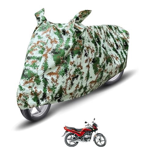 Image of Auto Hub Waterproof Bike Cover Compatible with Hero Passion Plus Dustproof, UV Protection Two Wheeler Bike Passion Plus Cover - Forest