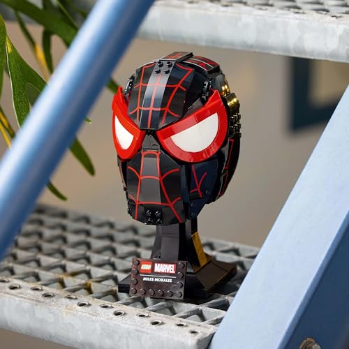 Image of LEGO Marvel Miles Morales' Mask Collectible Adult Building Set 76329 for 18+ Gift