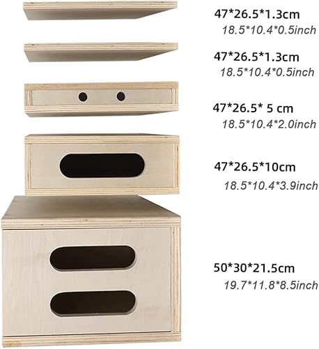 Myoyay Photography Apple Box, Set Of 5 Standard Wooden Apple Boxes With Magnetic Lid Design Multifunctional Wooden Boxes For Supporting Height-Adjusting Photo Studio Film Set And Photography #TOP1
