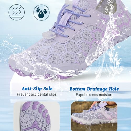 Image of Hike Barefoot Shoes for Women Men, Pro Barefoot Shoe with Wide Toe Box for Hiking, Walking, Swimming, Non-Slip Breathable Lightweight Water Shoes Unisex