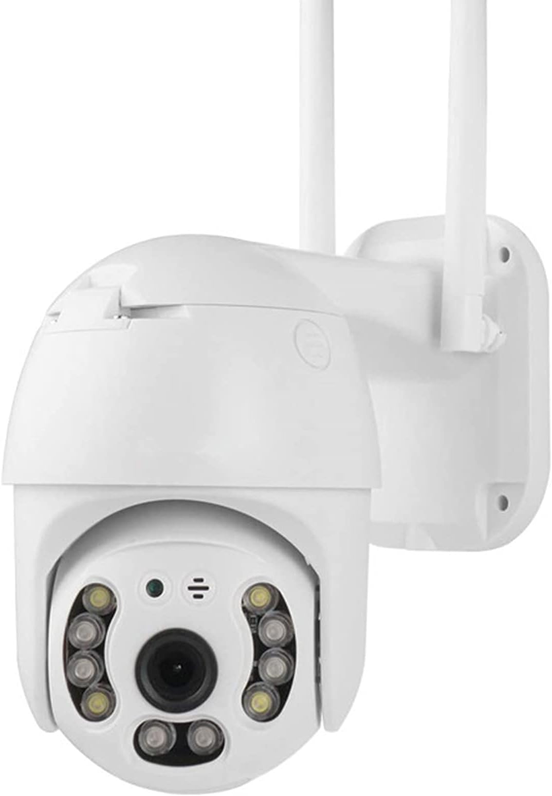 Outdoor Wireless WiFi Security Camera 360° View 1080P WiFi Home Surveillance Camera with Pan/Tilt, Color Night Vision, 2-Way Audio, Motion Detection, Tuya Smart APP Remote Access, IP66 Weatherproof