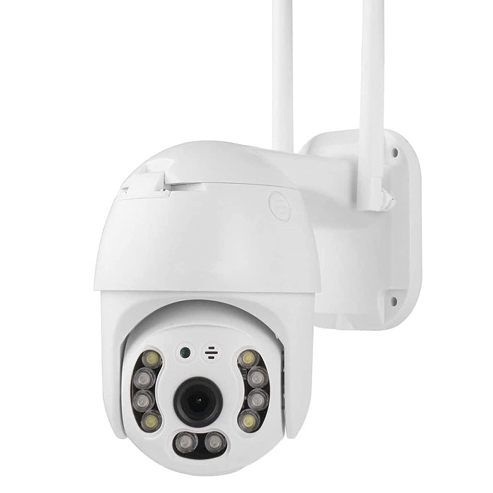 Outdoor Wireless WiFi Security Camera 360° View 1080P WiFi Home Surveillance Camera with Pan/Tilt, Color Night Vision, 2-Way Audio, Motion Detection, Tuya Smart APP Remote Access, IP66 Weatherproof