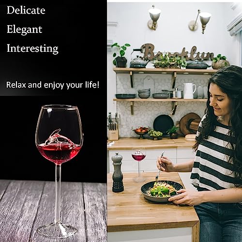 Verre à vin rouge dauphin intérieur 300ml, gobelet à pied pour cocktail et jus de fruits - 7