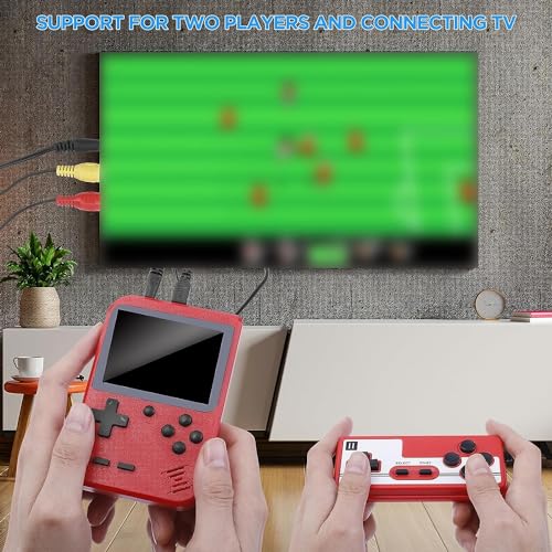 Yumcute Handheld Games Console Portable- Mini Retro Game Console with 500 Classical FC Games Support for Connecting TV & Two Players, 3 -Inches Screen 1020mAh Rechargeable Battery, Gift for Kids Adult - Image 3
