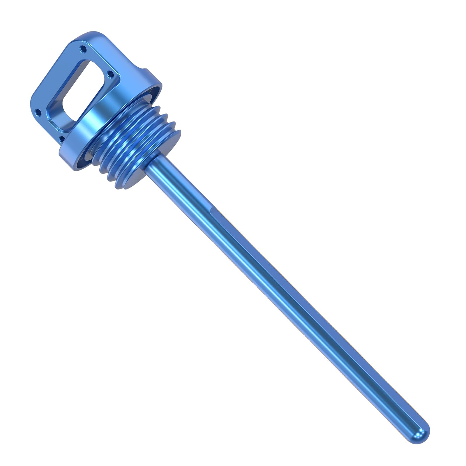 NICECNC Jauge d'huile moteur bleue T6 en aluminium Compatible with Raptor 700 YFM700 YFZ 450 2004-2009, 2012-2013, remplacement pour 5LP-21761-00-00 5LP-21761-00-00 Voir montage