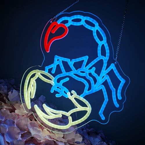 Image of Scorpion Neon Sign Night light for Bar Club Bedroom Hotel Pub Cafe Wedding Birthday Party Gifts