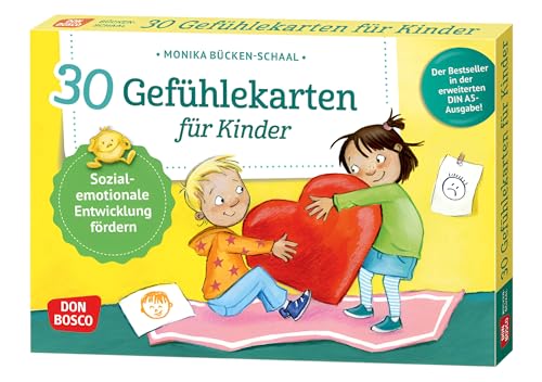 30 Gefühlekarten für Kinder: Sozial-emotionale Entwicklung fördern. Emotionen beschreiben und ausdrücken. Lösungen finden, Empathie lernen. Mit ... und innere Balance. 30 Ideen auf Bildkarten)
