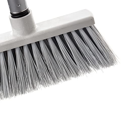 Kehrgarnitur mit Langen Stiel, Besen und Kehrschaufel 3er Set zusammenklappbar, kehrset, Farbe: Blau, Silber, Grün, Made in EU – Bild 5