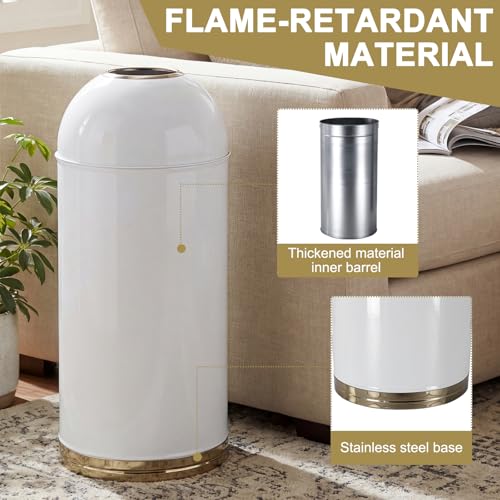Basurero exterior redondo 58L con doble cubeta miniatura 4