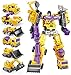 siyushop Verformung GT Devastator Engineering Car Combiner 6 in 1 LKW Constructicon KO Action Figure Geschenke Spielzeug (10.6 Zoll) (gelb)