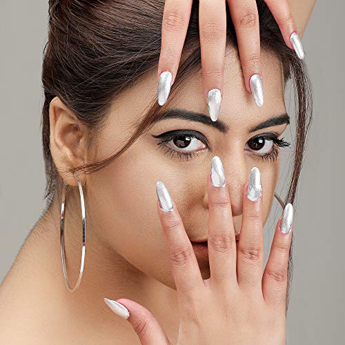 Image of FYORR 15ML Quick Dry Long Lasting Smooth Finish Matte Nail Polish (Silver Magic)