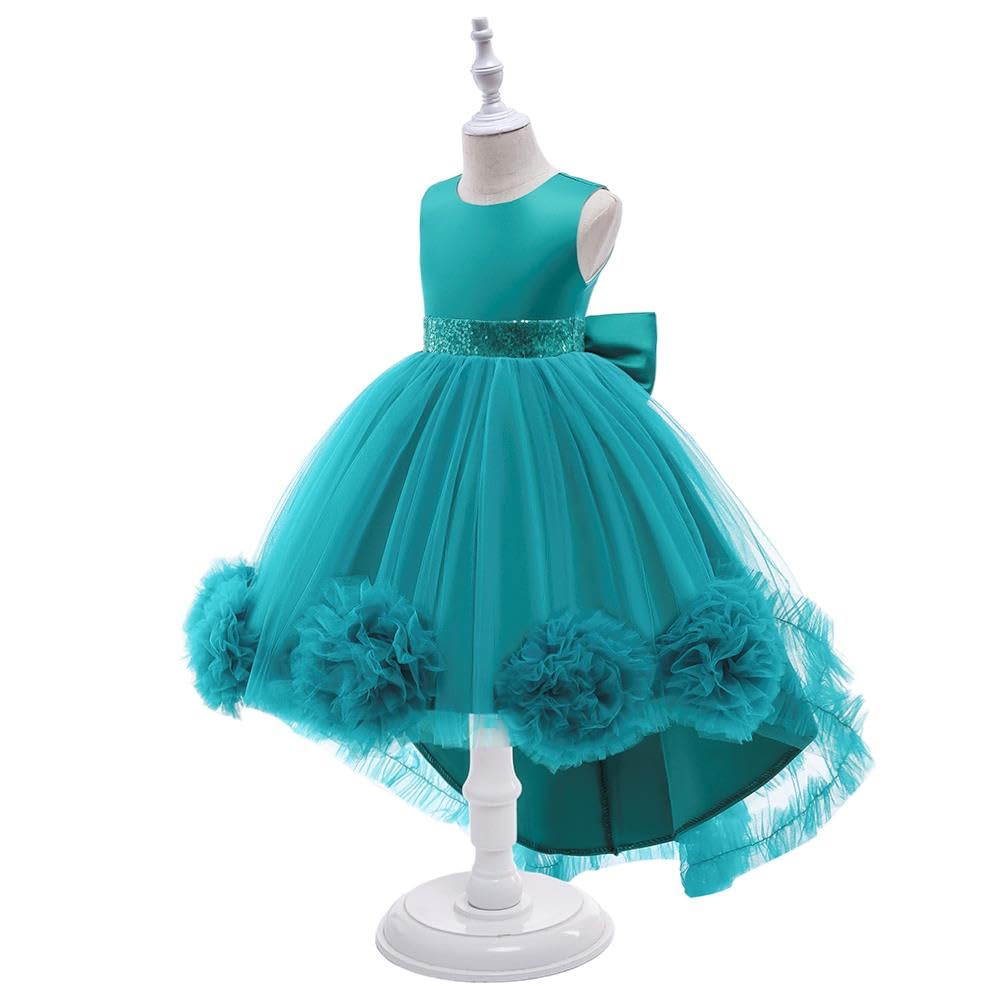 Lito Angels Vestito Damigella Abito da Festa Cerimonia Elegante per Bambina, Taglia 3-10 Anni, Rosa