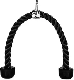 Corda de Puxar Para Tríceps Crossit 70cm Com Duas Cabeças Antiaderente Fácil de Usar