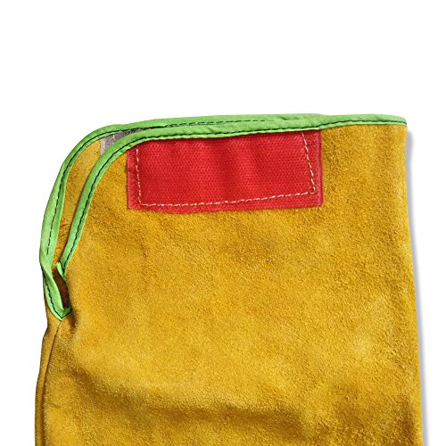 image for NUZAMAS Welding Apron Anti-flame Cowhide Long Coat Protective Clothing