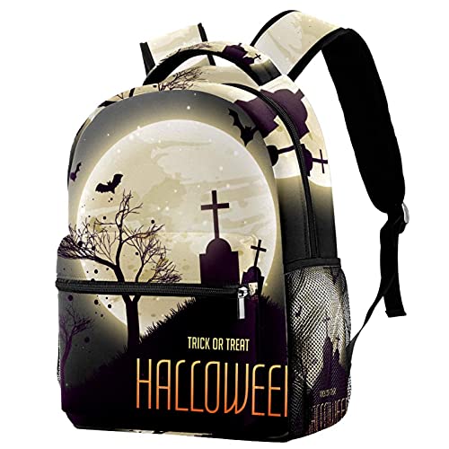 Sac à dos d'école pour ordinateur portable, idéal pour la rentrée des classes et Halloween