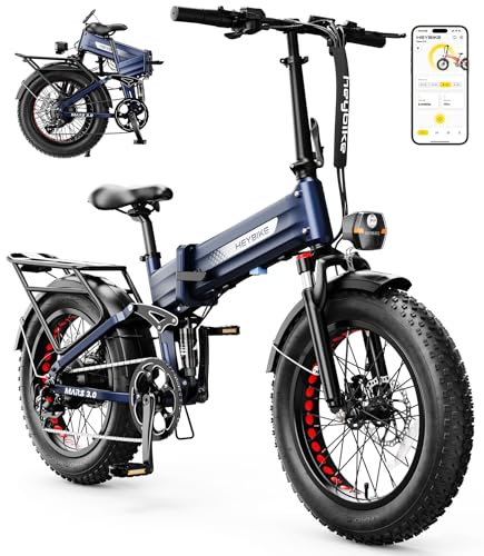 Heybike Mars 3.0 Foldable Electric Bike for Adults, 70+Miles Long